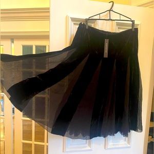 Elie Tahari runway velvet silk skirt nWT 6